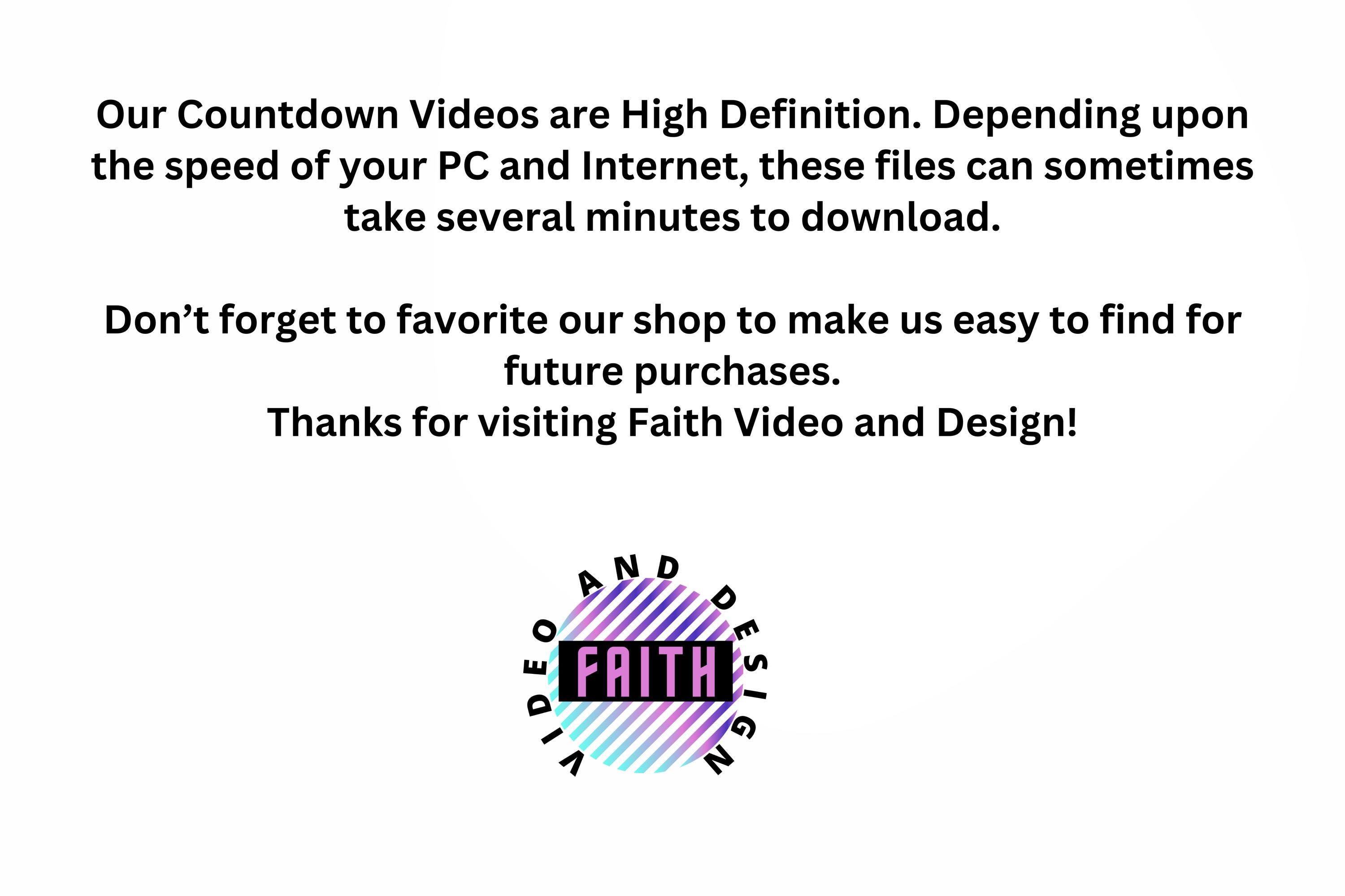 Church First Timer Pack Sample Church Worship Countdown Timer Bundle | Loopable Motion Graphic ...
