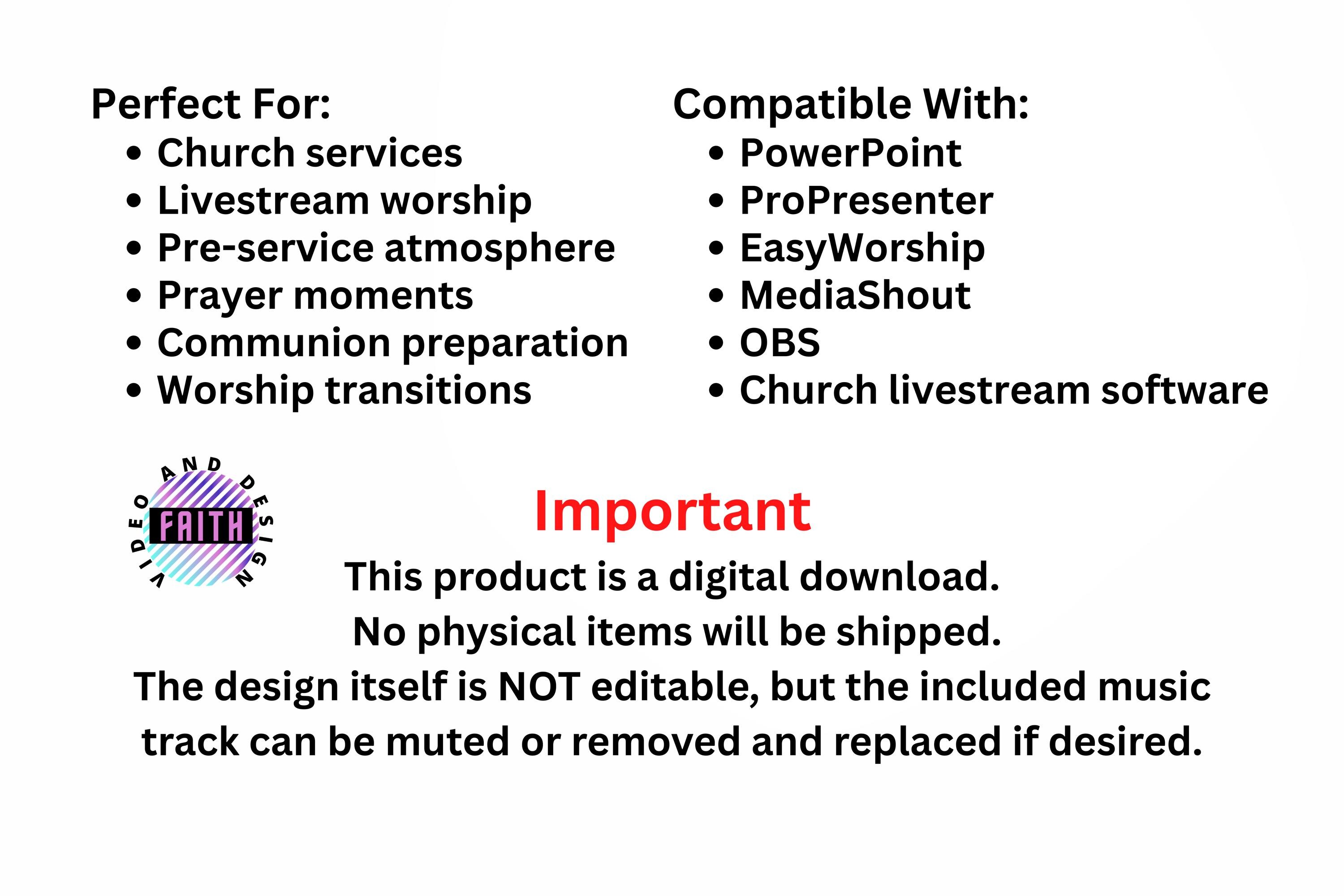 Church First Timer Pack Sample Church Worship Countdown Timer Bundle | Loopable Motion Graphic ...