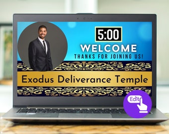 Editable Church Countdown Intro: Online Worship Timer (MP4 Digital Download)