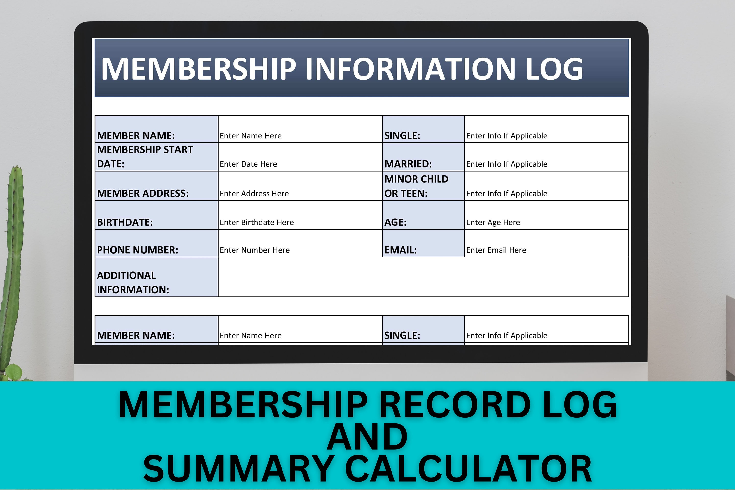 Excel Membership Database Template Excel Membership Database Template