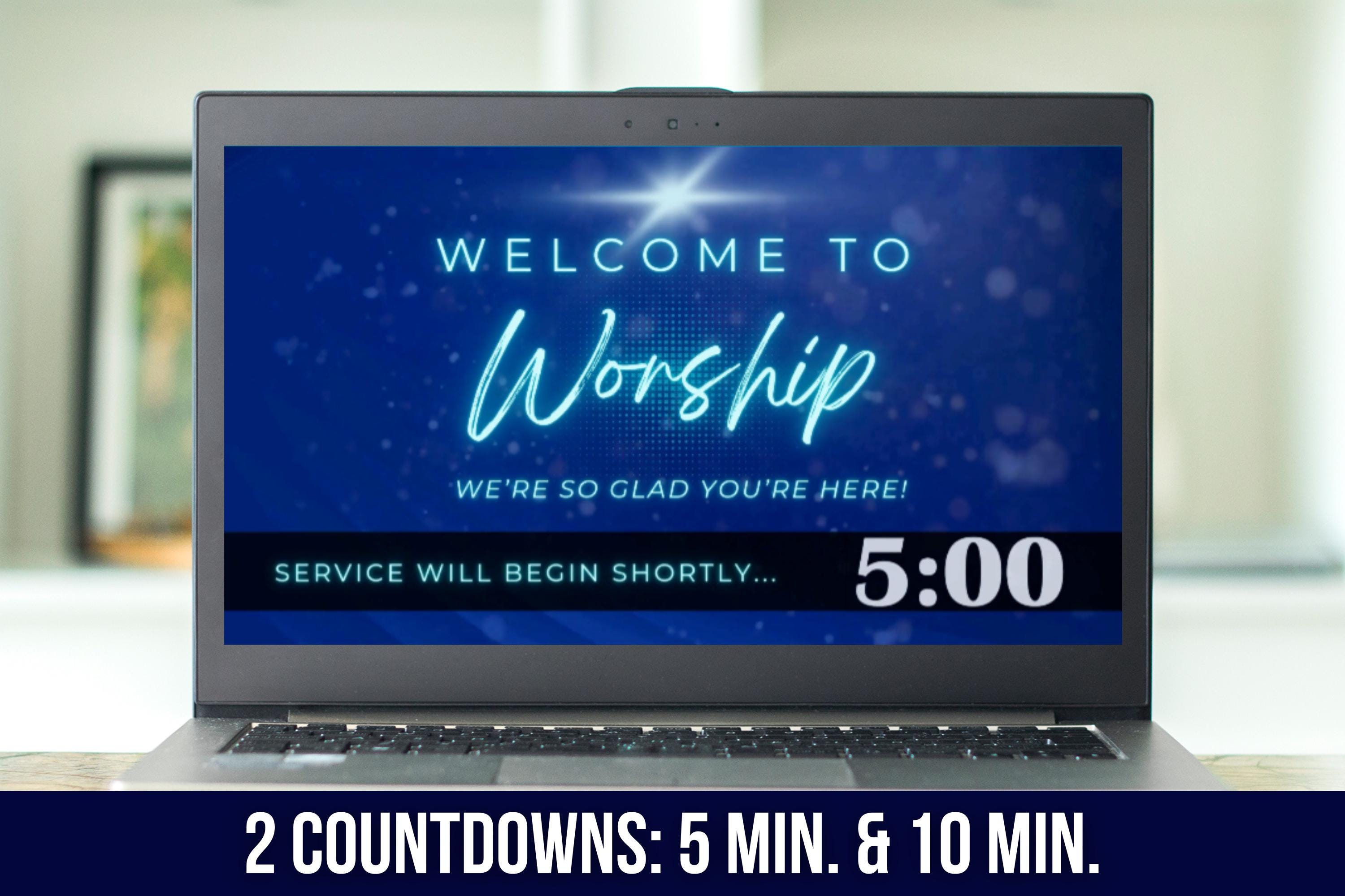 Church Countdown Video | Welcome to Worship Motion Graphic - Etsy