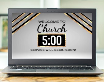 Customizable Countdown For Church, Online Timer For Livestreams, Facebook, Zoom, YouTube, Worship Timer For Christian Church Service