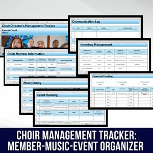 Choir Management Tracker: Member, Music, Event Organizer (Digital Church Tools)