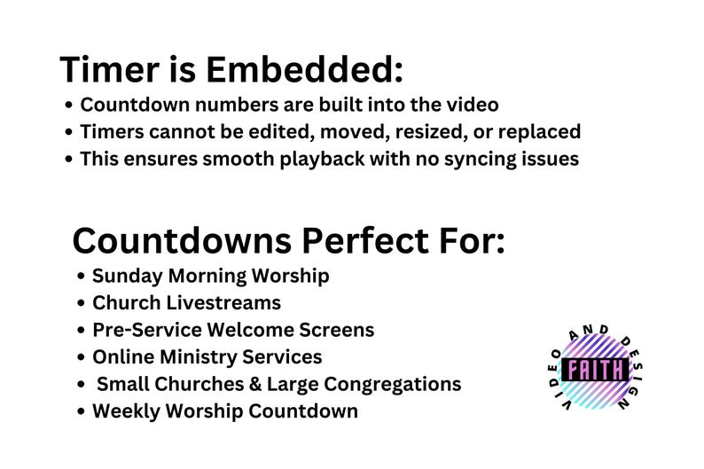 Editable Church Countdown Video Intros: Online Worship Media Timers ...