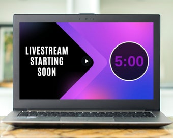 Countdown Online Timer For Livestreams, Facebook Live, Zoom, YouTube, Motion Worship Timer For Christian Church Services, Digital Download