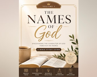 Names of God Bible Study Guide | Printable Christian Study for Women & Men PDF