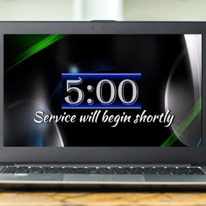 Church Livestream Countdown Timer: Worship Service Video (Digital Download)