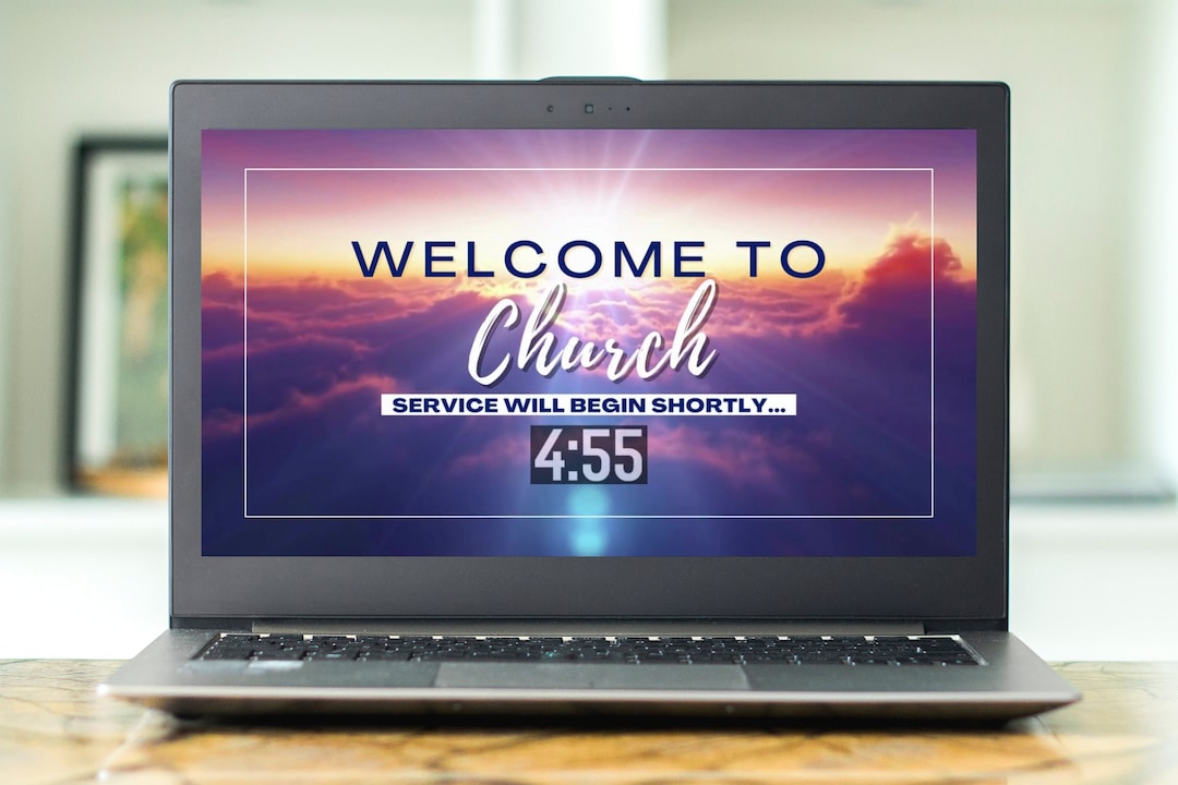 Sky Worship Countdown Clock With Music, Online 5 Minute Timer