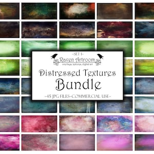 45 Distressed Textures Bundle, Photoshop Textures, Photoshop Overlays, Vintage Textures, Grunge Textures, Digital Paper, Scrapbooking