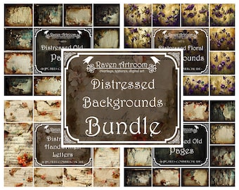 Distressed Backgrounds, Distressed Textures, Photoshop Textures, Overlays, Digital Backgrounds, Digital Scrapbooking, Digital Paper Textures