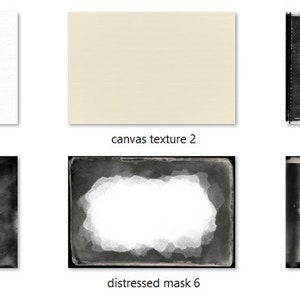 Distressed Photo Masks, Photoshop Overlays, Watercolor Masks, Photoshop Frames, Frame Clipart, Clipping Masks, Transparent Frames, PNG image 5