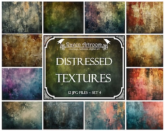 Distressed Textures, Photoshop Overlays, Vintage Textures, Grunge Textures, Layers, Digital Background, Backdrop, Photography Overlay Papers