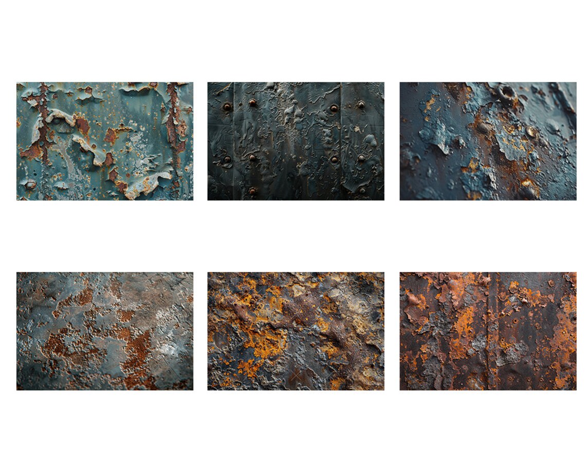 Metal Rust Textures, Photoshop Overlays, Vintage Textures, Grunge ...
