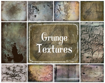 10 texturas grunge, texturas de bellas artes, superposiciones de Photoshop grunge, papel digital, telón de fondo digital, texturas vintage, fondo de fotografía