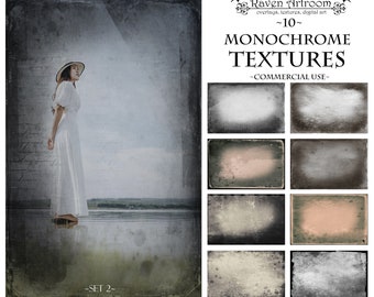 Photoshop Overlays, Monochrome TEXTURES, Vintage Textures, Backdrop, Digital Paper, Scrapbook, Photography Background, Textures Overlay