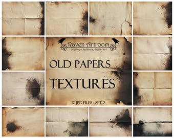 Old Papers Textures, Photoshop Textures, Photoshop Overlays, Vintage Textures, Fine Art Textures, Digital Paper, Digital Scrapbooking