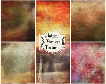 10 superposiciones de Photoshop, texturas de bellas artes, texturas vintage de otoño, telón de fondo digital, scrapbooking, fondo de fotografía, texturas digitales