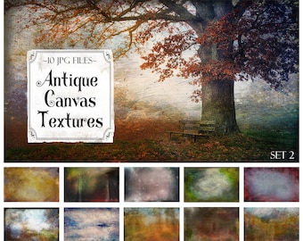 10 Antique Canvas Textures, Photoshop Overlays, Photoshop Textures, Vintage Textures, Fine Art Textures, Digital Backdrop, Art Backgrounds