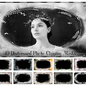 10 Clipping Masks, Photoshop Overlays, Photoshop Frames, Frame Clipart, PNG frames, Photo Masks, Vintage Textures, Photoshop Textures