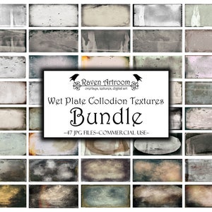 Wet Plate Collodion Textures BUNDLE, Overlays, Textures, Vintage Textures, Photoshop Overlays, Photoshop Textures, Digital Paper, Distressed