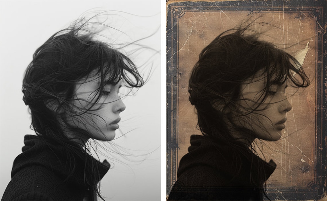 Texture Portrait Vintage Photo Textures, Portrait Overlays, Wet Plate Collodion Textures ...