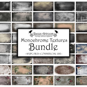 40 Monochrome Textures BUNDLE, Overlays, Textures, Grunge Textures, Photoshop Overlays, Photoshop Textures, Digital Paper, Distressed
