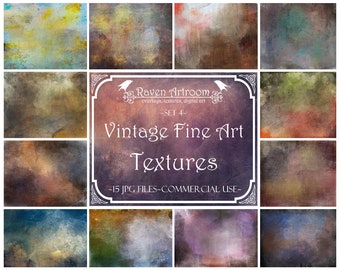 Vintage Fine Art Textures, Photoshop Textures, Photoshop Overlays, Vintage Textures, Fine Art Textures, Digital Paper, Digital Scrapbooking