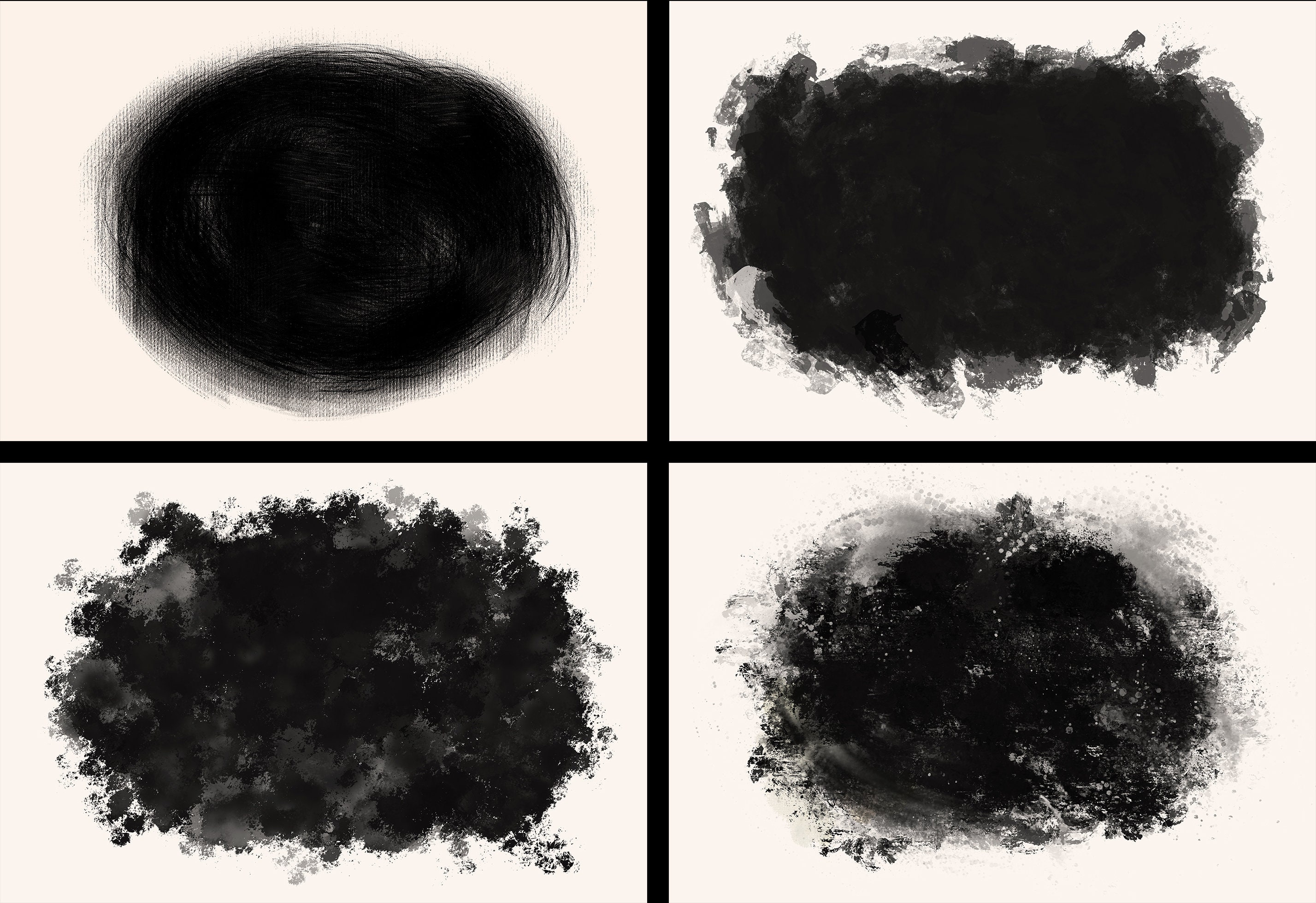 Rectangle Mask Overlay Painted Photo Masks, Photoshop Overlays, Watercolor Masks, Photoshop ...