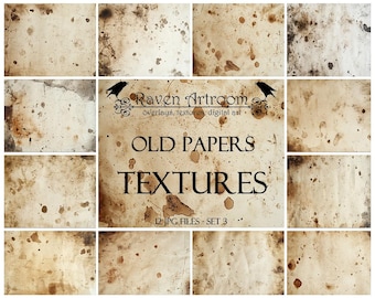 Old Papers Textures, Photoshop Textures, Photoshop Overlays, Vintage Textures, Fine Art Textures, Digital Paper, Digital Scrapbooking