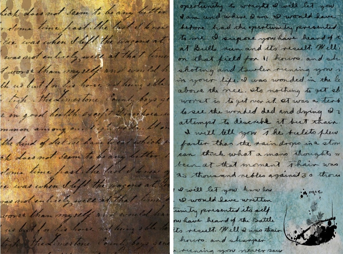 Handwriting Textures 10 Vintage Handwriting Textures, Distressed Textures, Photoshop ...