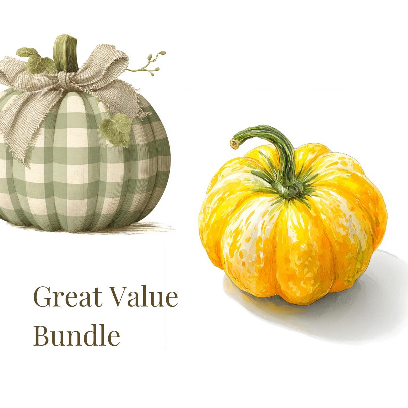 Watercolor Pumpkin Clipart Bundle | 20 Fall Autumn Pngs - Etsy