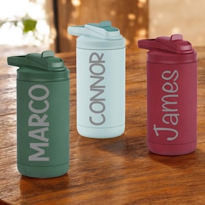 Personalized Kids Water Bottle, Kids Easter Tumbler with Name, Engraved Kids Cup with Straw, Birthday Gift for Kids, Party Favors