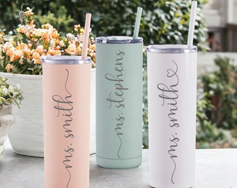 Teacher Appreciation Gifts, Personalized Tumbler for Teacher, Mothers Day Gift, Teacher Gifts, Teacher Tumbler Accessories, Mugs for Mom