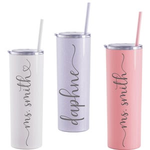 Regalos de agradecimiento para maestros, vaso personalizado para maestros, regalo del Día de la Madre, regalos para maestros, accesorios para vasos de maestros, tazas para mamá