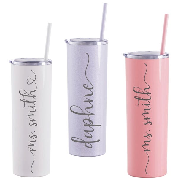 Presentes para professores, copo térmico personalizado para professores, presente para o Dia das Mães, presentes para professores, acessórios para copos térmicos de professores, canecas para mães