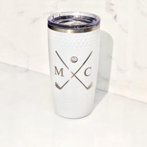 Personalized Golf Ball Tumbler, Golf Gifts for Him, Golf Tumbler, Fathers Day Gift for Golfers, Gifts for Dad, Golf Accessories, Dad Gifts