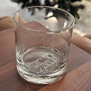 Personalized Whiskey Bourbon Glasses, Valentine Day Gifts for Him, Anniversary Gift for Husband, I Fn Love You Whiskey Glass image 6
