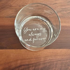 Personalized Whiskey Bourbon Glasses, Valentine Day Gifts for Him, Anniversary Gift for Husband, I Fn Love You Whiskey Glass image 13