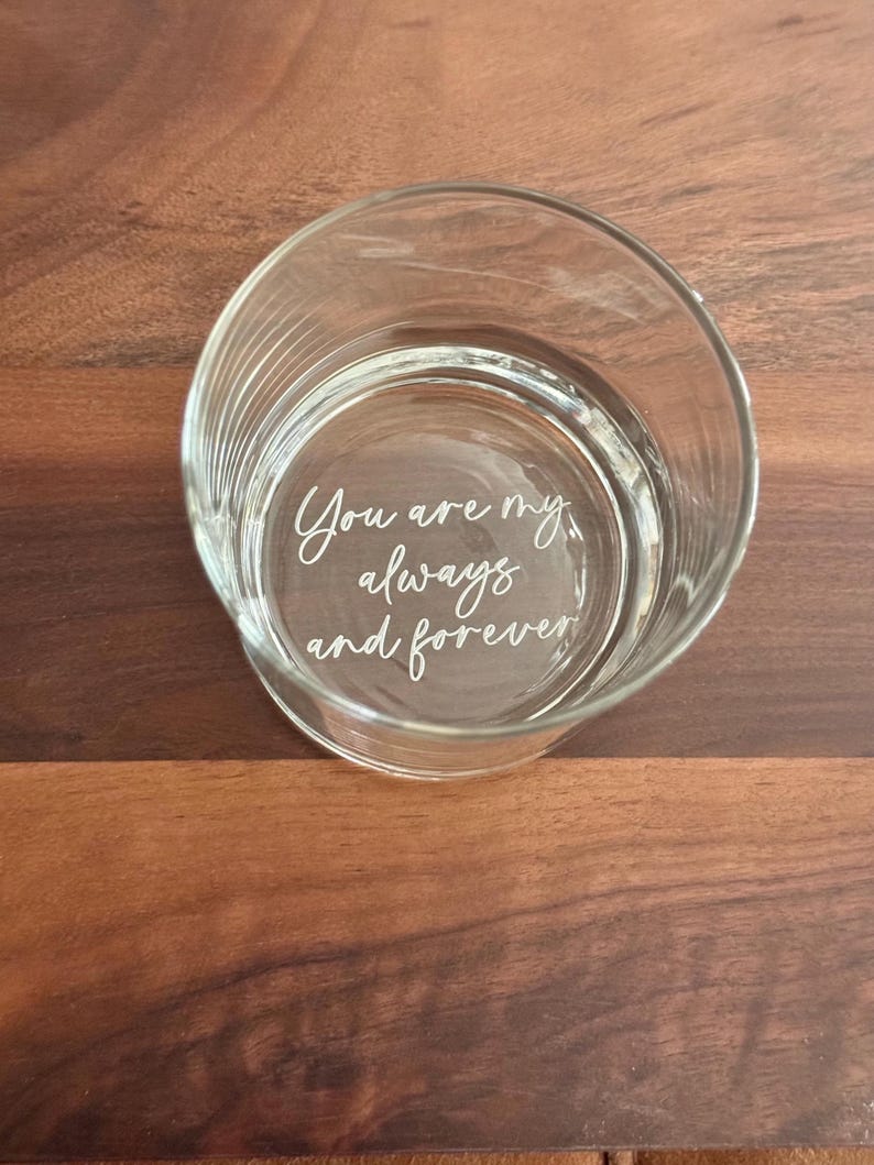 Personalized Whiskey Bourbon Glasses, Valentine Day Gifts for Him, Anniversary Gift for Husband, I Fn Love You Whiskey Glass image 13