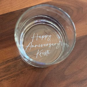 Personalized Whiskey Bourbon Glasses, Valentine Day Gifts for Him, Anniversary Gift for Husband, I Fn Love You Whiskey Glass image 12