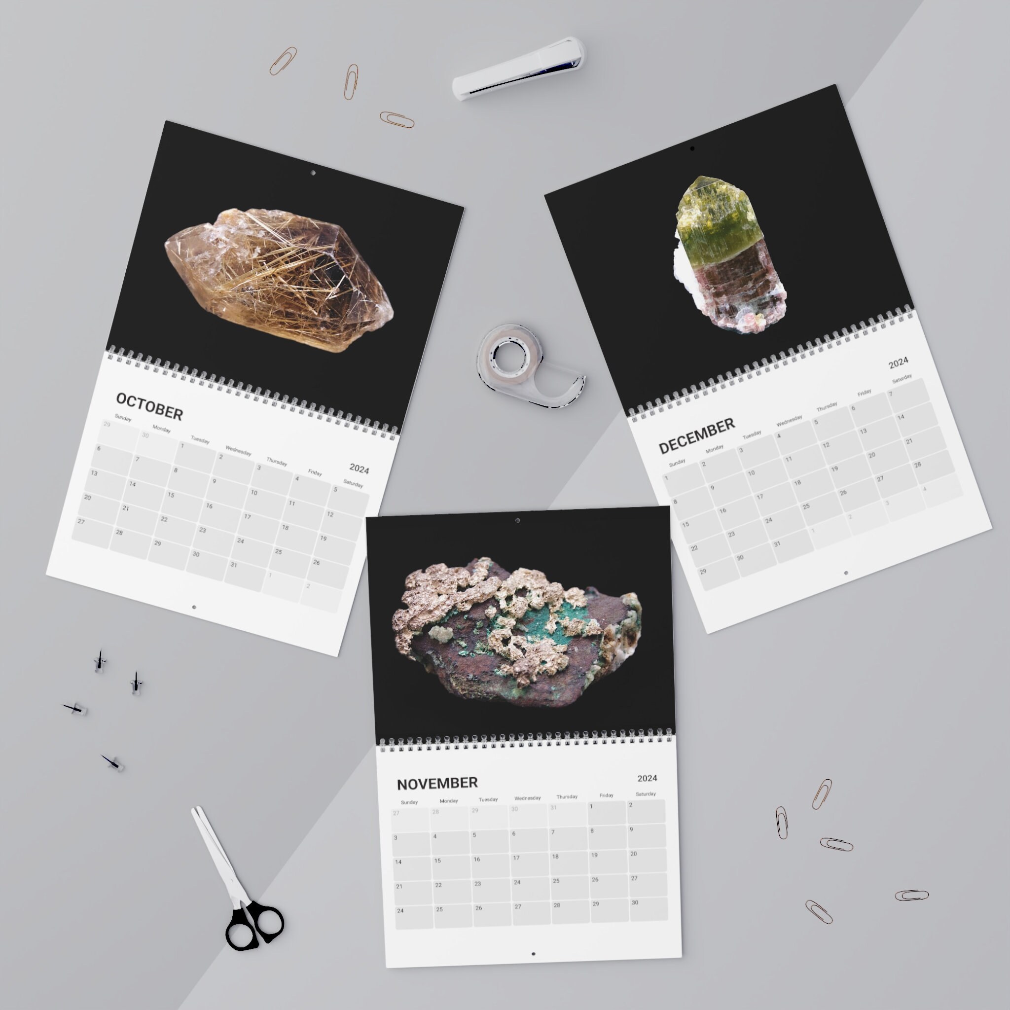 Mineral Calendar 2024 Etsy