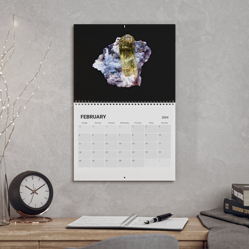 Mineral Calendar 2024 Etsy