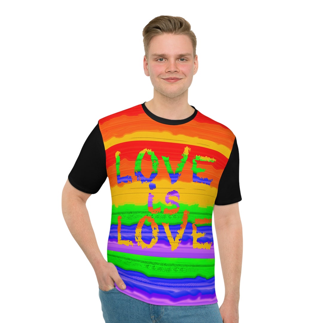 Love is Love men's Loose T-shirt - Etsy