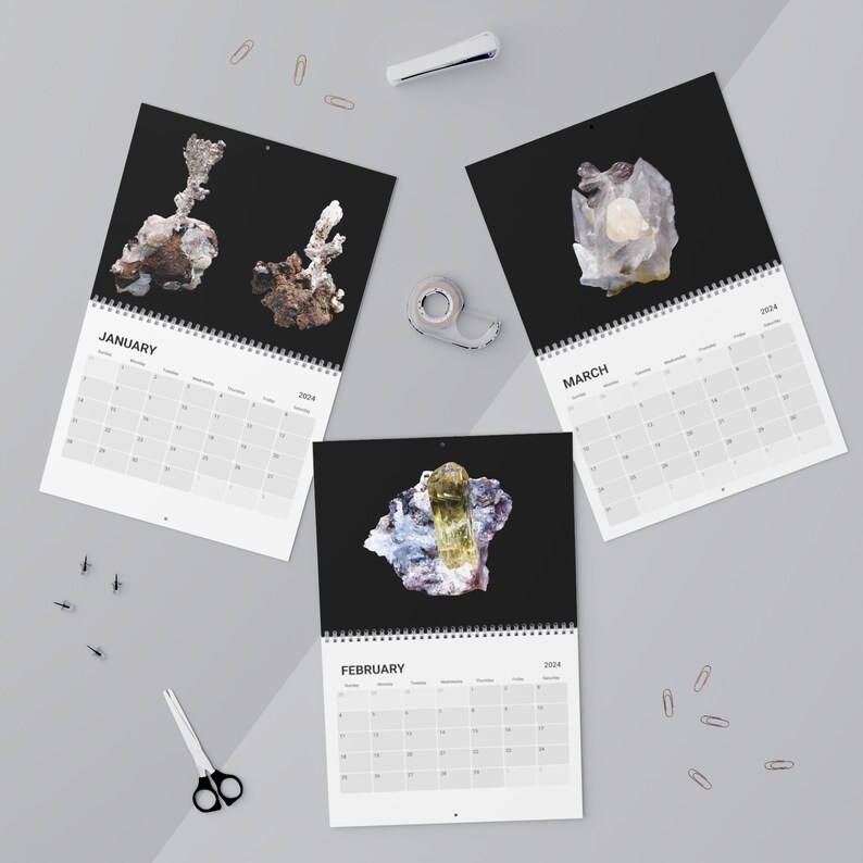 Mineral Calendar 2024 Etsy