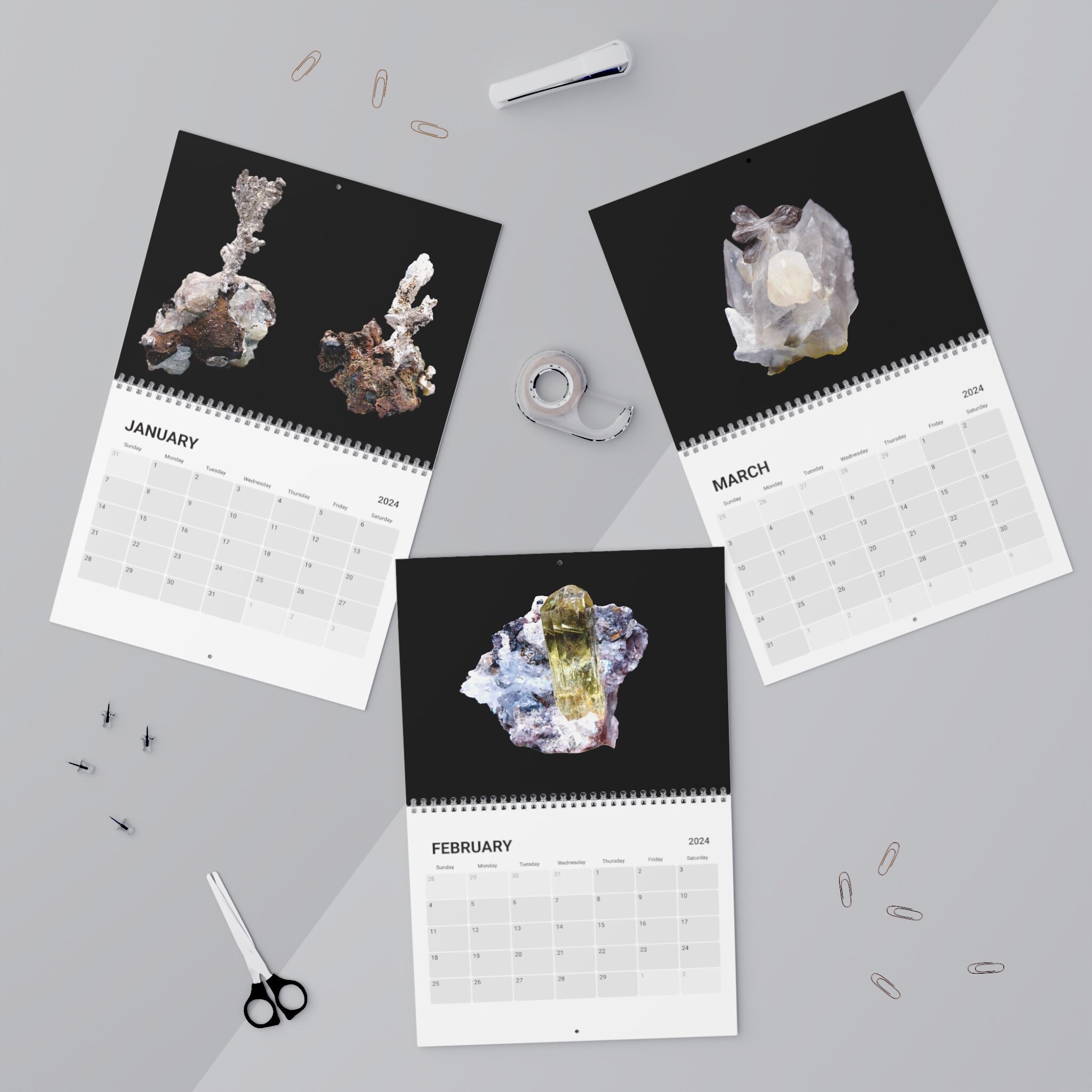 Mineral Calendar 2024 Etsy