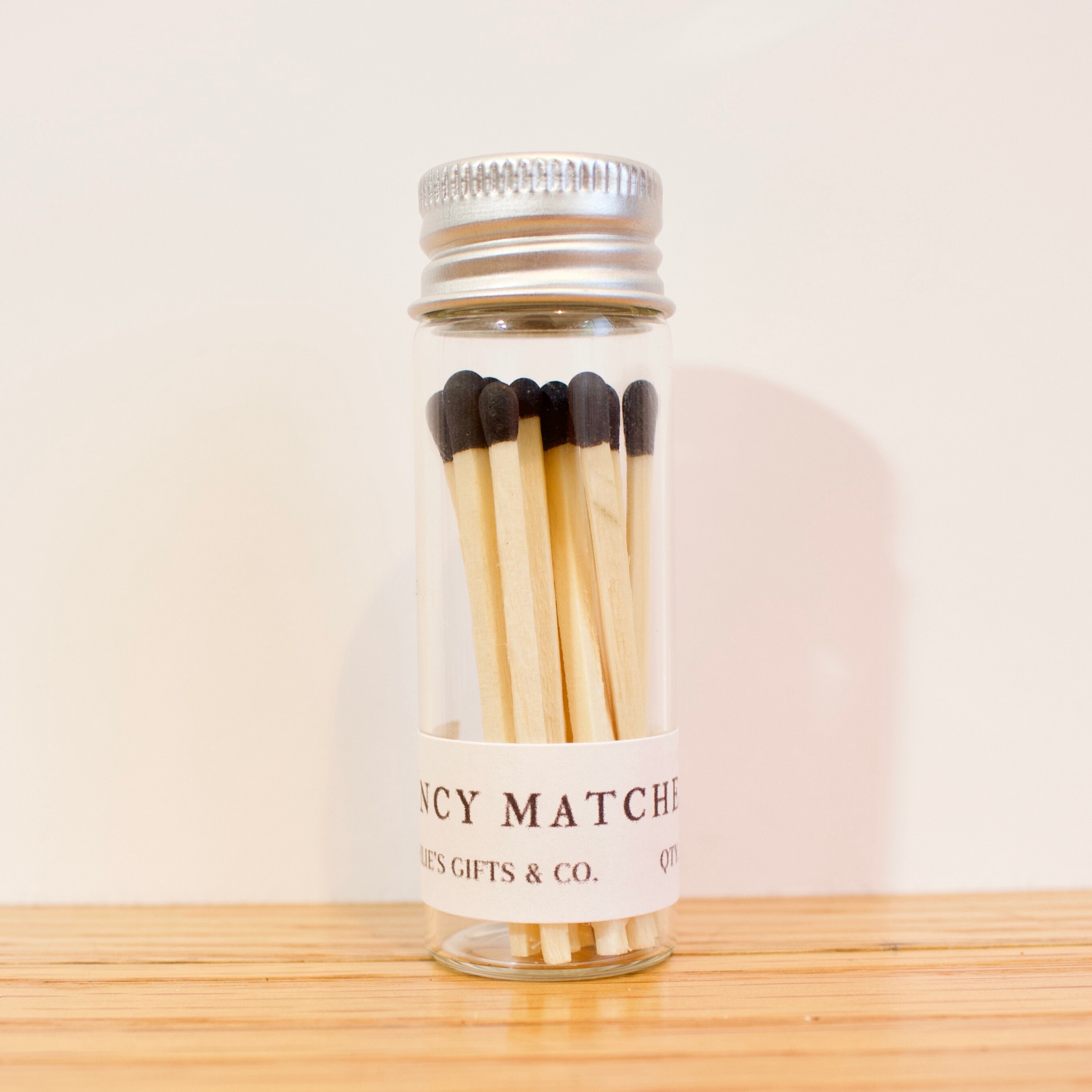 Glass Jar of Matches Personalized Wooden Matches Safety Etsy
