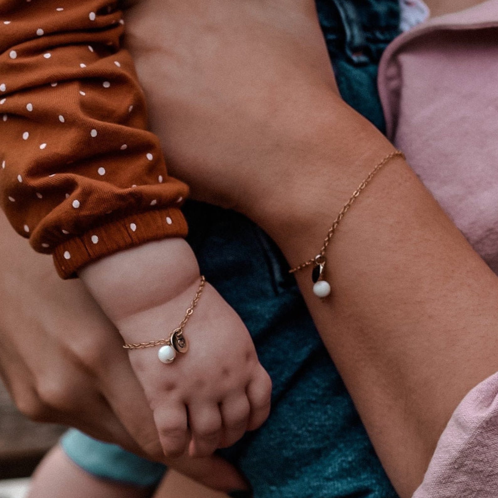 Mommy and Me Matching Bracelets Anklet Mother and Daughter Etsy