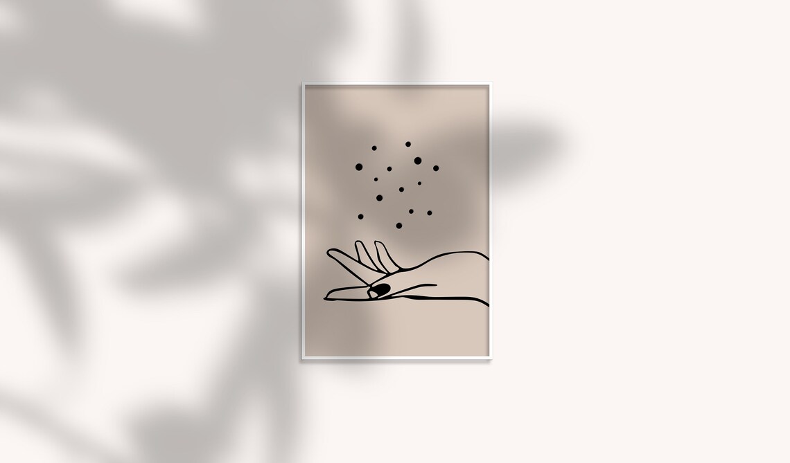 Hand wall print Line Drawing Hands Line Drawing Print Line | Etsy