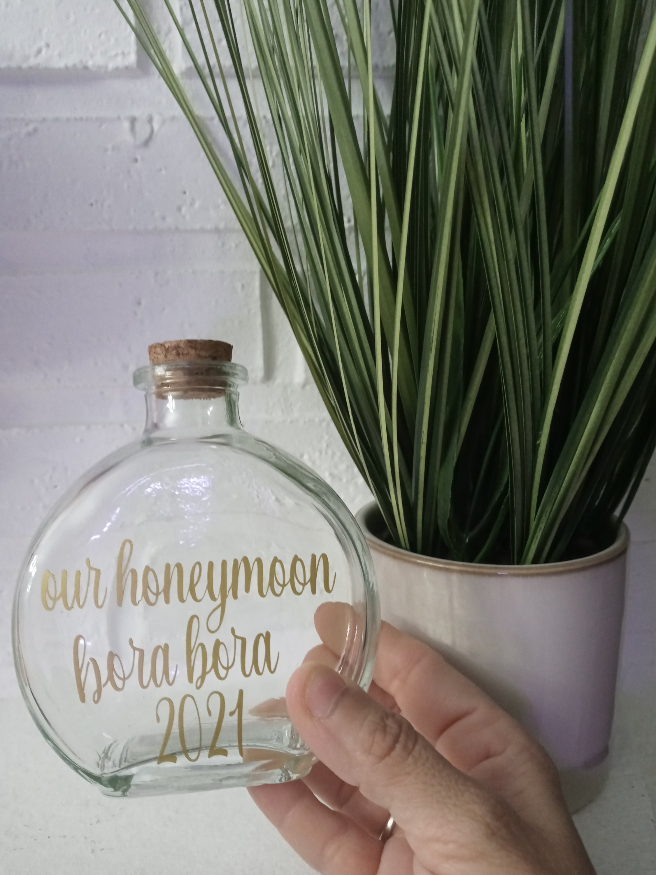 Honeymoon sand keepsake bottle personalized/wedding/vacation Etsy