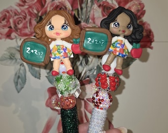 Teacher clay doll pens - back to school